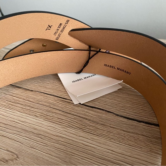 Isabel Marant Lecce Knotted Belt in Light Beige Studded - Picture 4 of 5